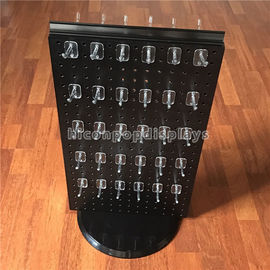 Chine Affichage bidirectionnel noir de dessus de Tableau de plaquette perforée de support d'affichage de fileur avec les crochets détachables fournisseur