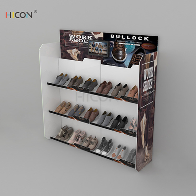 Chine Présentoir acrylique combiné de chaussure du plancher 3-Tiers DIY à vendre fournisseur